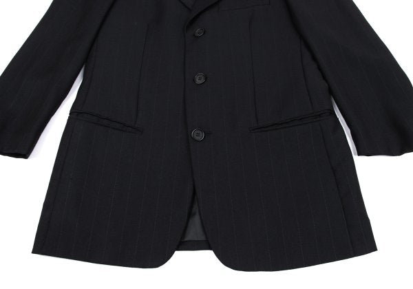GIORGIO ARMANI LE COLLEZIONI Black Pinstripe Jacket Size 36