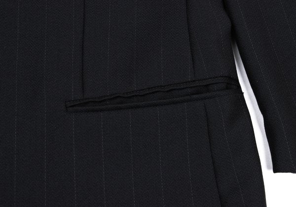 GIORGIO ARMANI LE COLLEZIONI Black Pinstripe Jacket Size 36