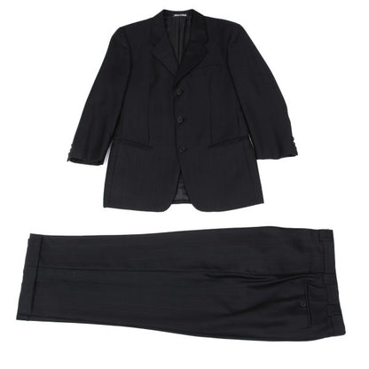 GIORGIO ARMANI LE COLLEZIONI Black Pinstripe Jacket Size 36
