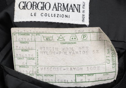 GIORGIO ARMANI LE COLLEZIONI Black Pinstripe Jacket Size 36