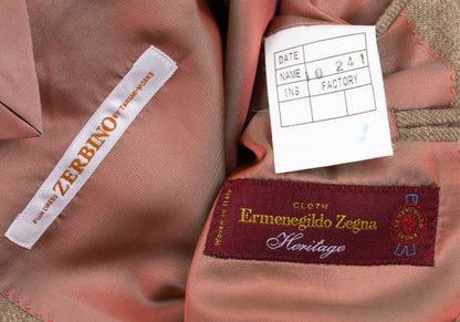Ermenegildo Zegna Beige Wool 2-Button Jacket Size M