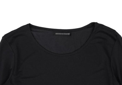 Yohji Yamamoto FEMME Nylon Long Sleeve Top Black Size 3