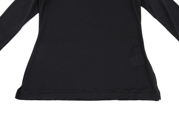 Yohji Yamamoto FEMME Nylon Long Sleeve Top Black Size 3