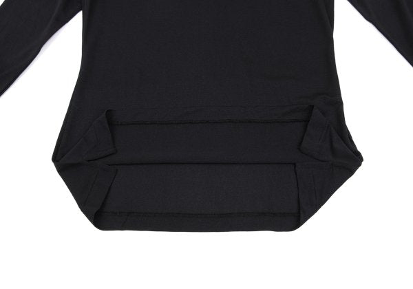 Yohji Yamamoto FEMME Nylon Long Sleeve Top Black Size 3