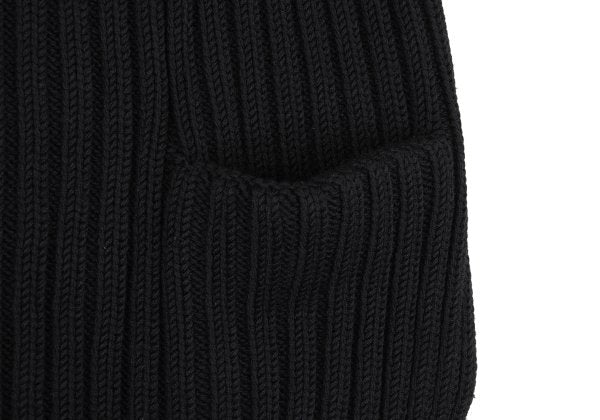 Y's for men Black Wool Low Gauge Knit Sweater Size M