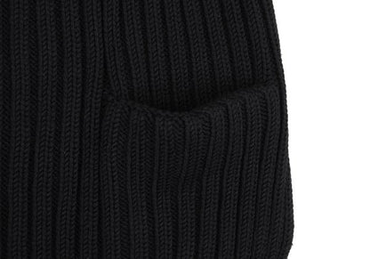 Y's for men Black Wool Low Gauge Knit Sweater Size M