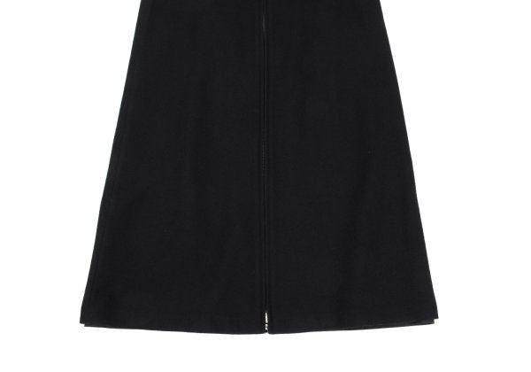 Y's Wool Blend Zip Maxi Skirt Black Size 3
