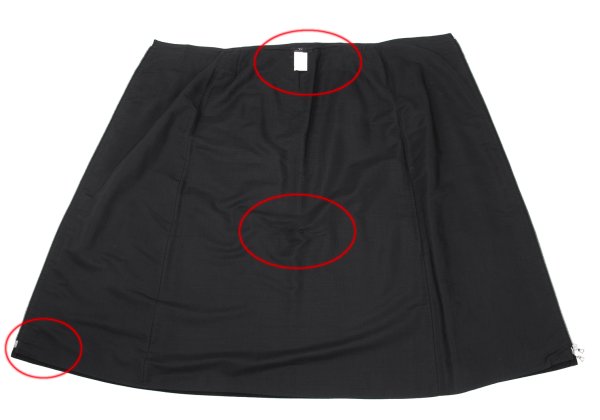 Y's Wool Blend Zip Maxi Skirt Black Size 3