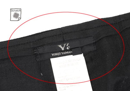Y's Wool Blend Zip Maxi Skirt Black Size 3