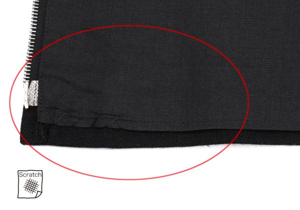 Y's Wool Blend Zip Maxi Skirt Black Size 3