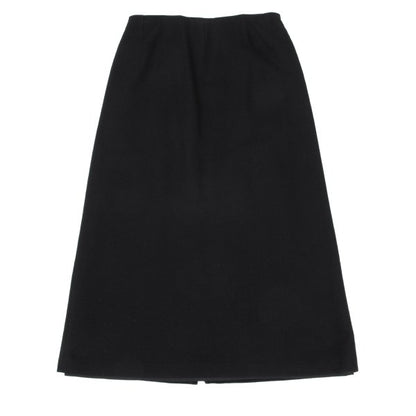 Y's Wool Blend Zip Maxi Skirt Black Size 3