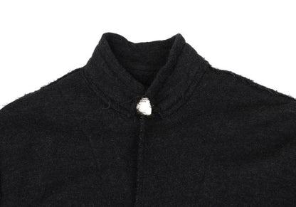 Y's Wool Cut-Off Knit Jacket Charcoal Size 3