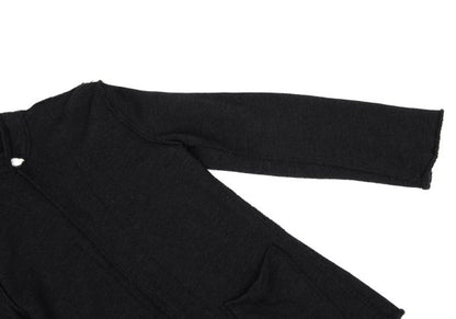 Y's Wool Cut-Off Knit Jacket Charcoal Size 3