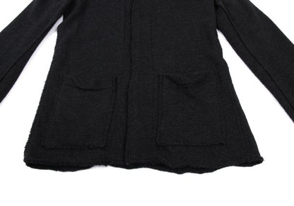 Y's Wool Cut-Off Knit Jacket Charcoal Size 3