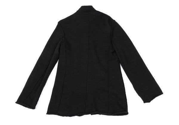 Y's Wool Cut-Off Knit Jacket Charcoal Size 3