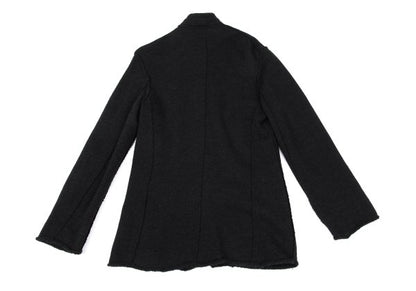 Y's Wool Cut-Off Knit Jacket Charcoal Size 3