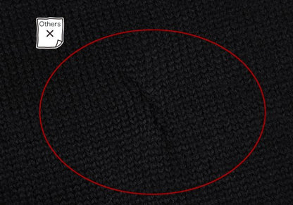 Y's Wool Knit Long Jacket Black Size M