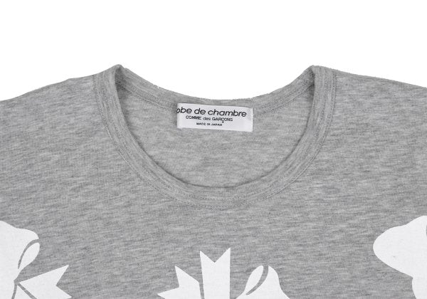 COMME des GARCONS robe de chambre Front T-Shirt Gray Size M