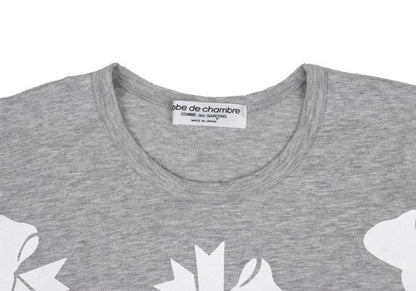 COMME des GARCONS robe de chambre Front T-Shirt Gray Size M
