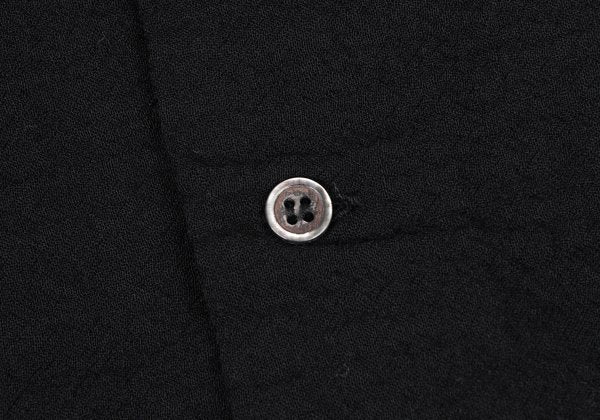 COMME des GARCONS Garment Dyed Wool Blend Shirt Black Size M