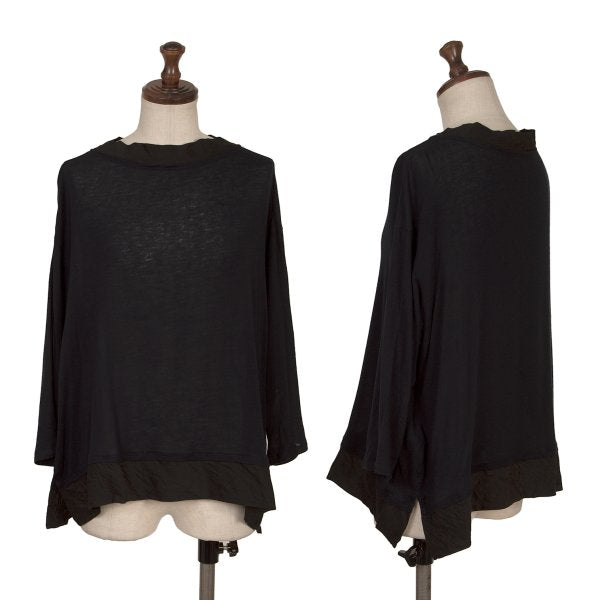 Y's for living Mixed Media 3/4 Sleeve Knit Blue Size M