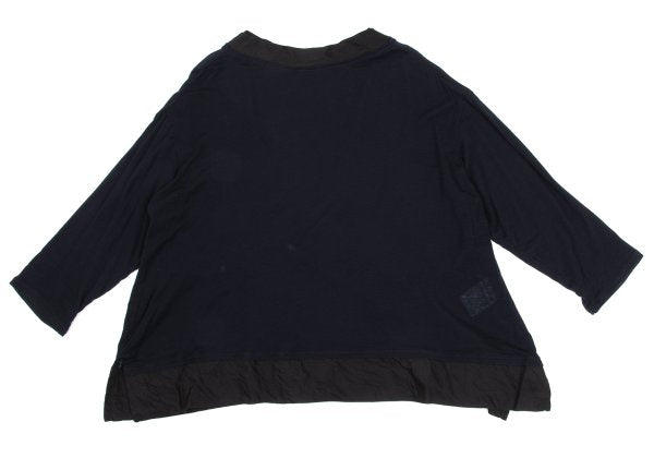 Y's for living Mixed Media 3/4 Sleeve Knit Blue Size M
