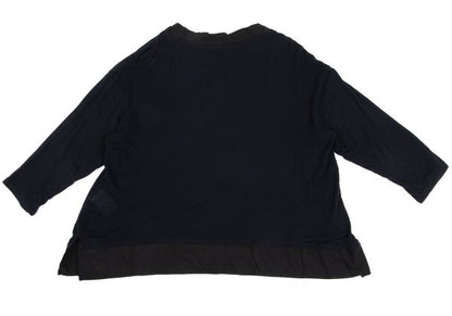 Y's for living Mixed Media 3/4 Sleeve Knit Blue Size M