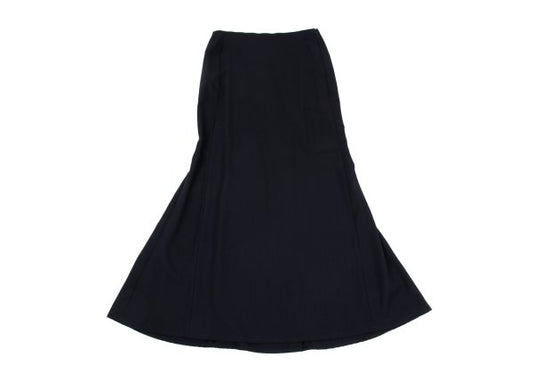 Yohji Yamamoto FEMME Wool Gabardine Flare Skirt Blue Size S
