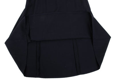 Yohji Yamamoto FEMME Wool Gabardine Flare Skirt Blue Size S