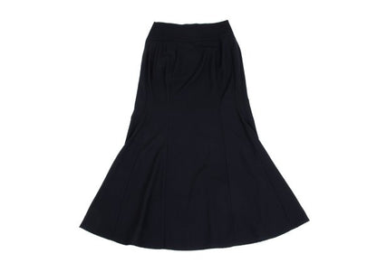 Yohji Yamamoto FEMME Wool Gabardine Flare Skirt Blue Size S