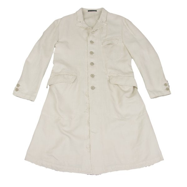 Yohji Yamamoto POUR HOMME Cotton Linen Jacket Ivory Size 2