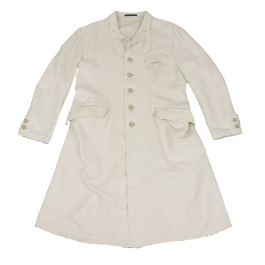 Yohji Yamamoto POUR HOMME Cotton Linen Jacket Ivory Size 2