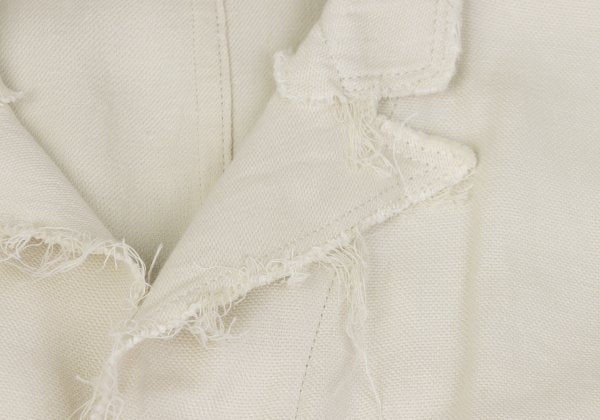 Yohji Yamamoto POUR HOMME Cotton Linen Jacket Ivory Size 2