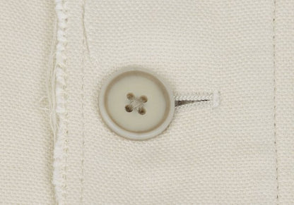 Yohji Yamamoto POUR HOMME Cotton Linen Jacket Ivory Size 2
