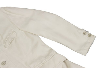 Yohji Yamamoto POUR HOMME Cotton Linen Jacket Ivory Size 2