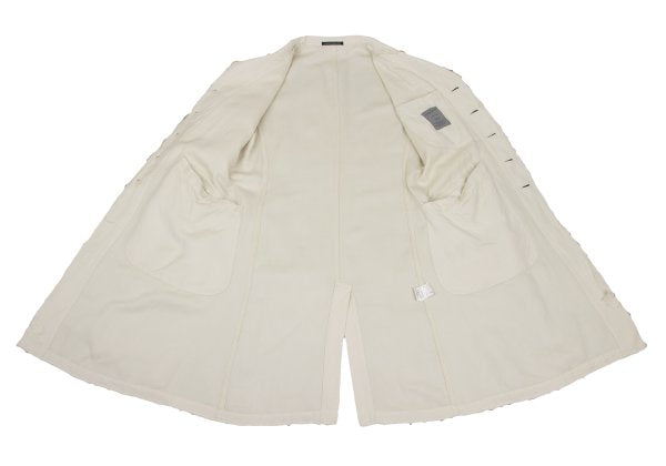 Yohji Yamamoto POUR HOMME Cotton Linen Jacket Ivory Size 2