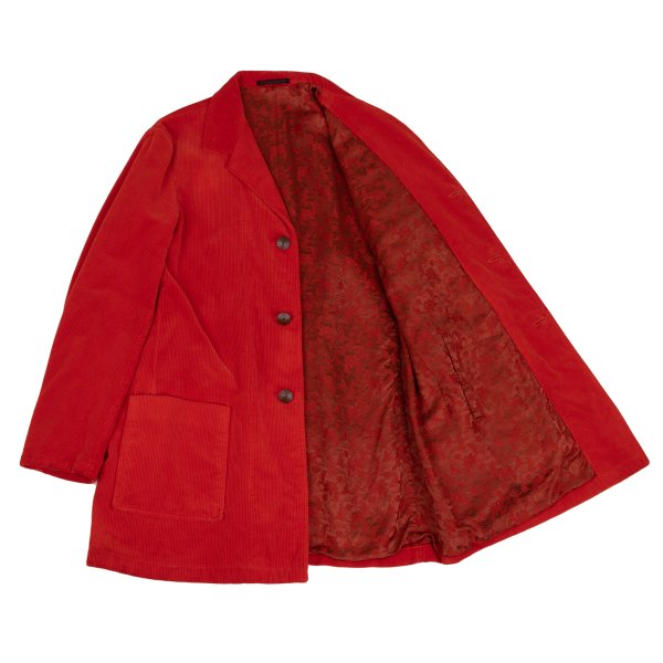 Yohji Yamamoto POUR HOMME 02AW Red Reversible Jacket Size 3