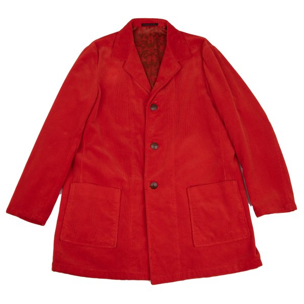 Yohji Yamamoto POUR HOMME 02AW Red Reversible Jacket Size 3
