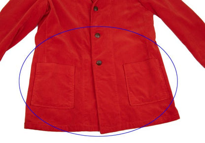 Yohji Yamamoto POUR HOMME 02AW Red Reversible Jacket Size 3