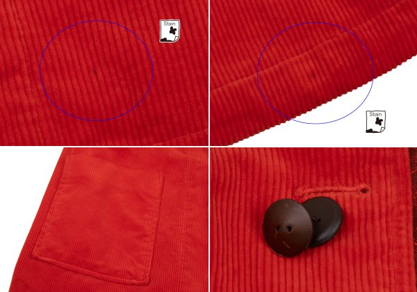 Yohji Yamamoto POUR HOMME 02AW Red Reversible Jacket Size 3
