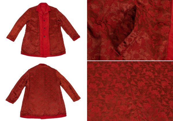 Yohji Yamamoto POUR HOMME 02AW Red Reversible Jacket Size 3