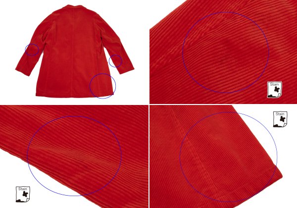 Yohji Yamamoto POUR HOMME 02AW Red Reversible Jacket Size 3