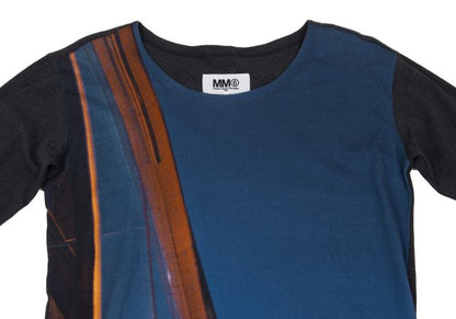 Maison Martin Margiela Cotton Front L/S Tee Blue Size S