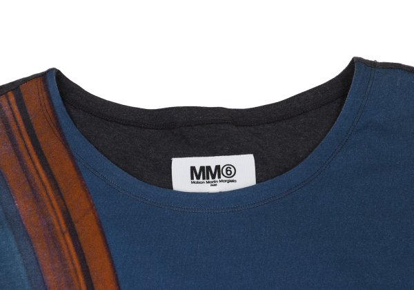 Maison Martin Margiela Cotton Front L/S Tee Blue Size S