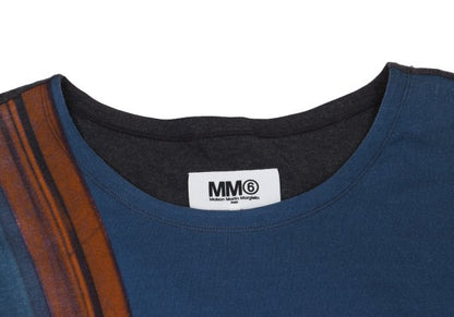 Maison Martin Margiela Cotton Front L/S Tee Blue Size S