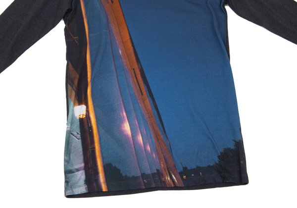 Maison Martin Margiela Cotton Front L/S Tee Blue Size S