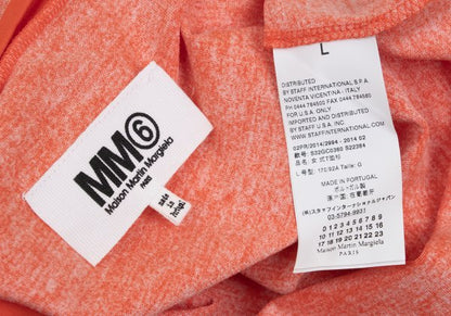 Maison Martin Margiela Rayon Front T-Shirt Orange Size L
