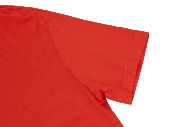 Y-3 Cotton V-Neck T-Shirt Red Size L