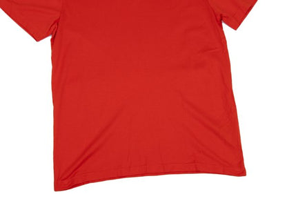 Y-3 Cotton V-Neck T-Shirt Red Size L