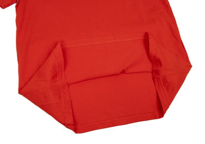 Y-3 Cotton V-Neck T-Shirt Red Size L